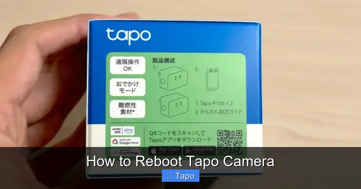 How to Reboot Tapo Camera