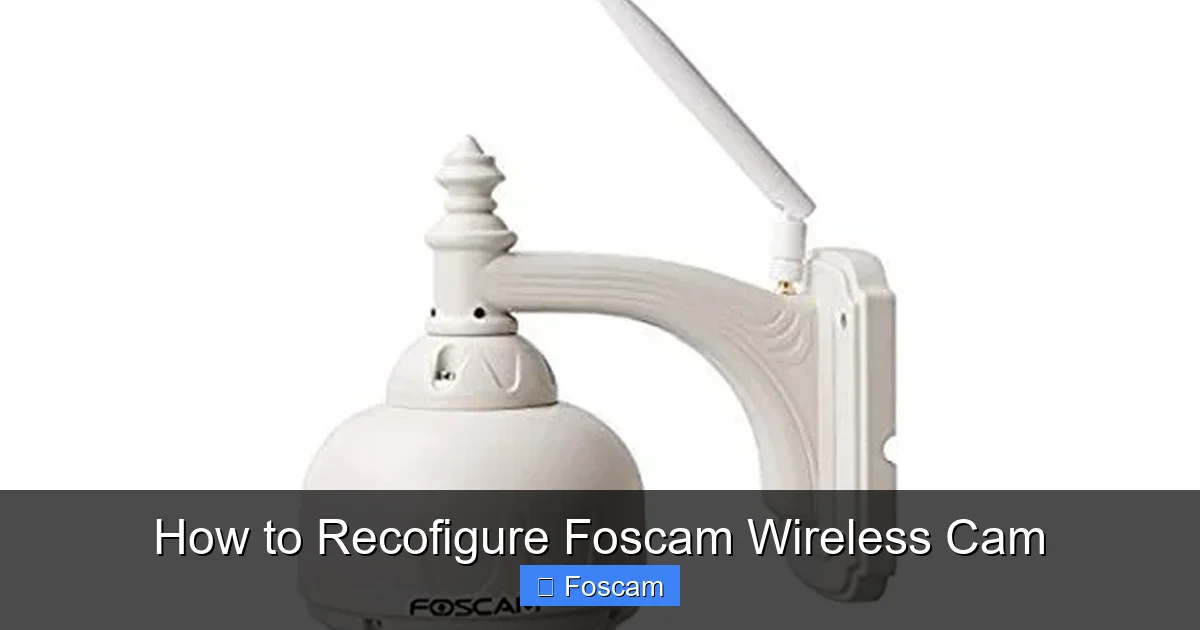 How to Recofigure Foscam Wireless Cam