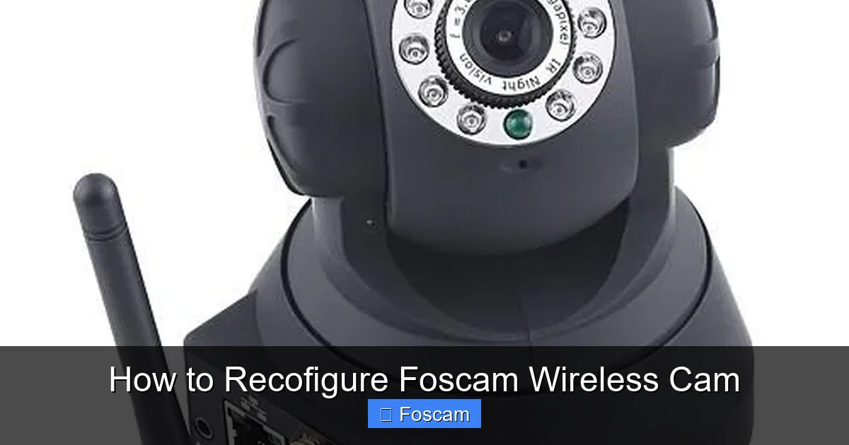 How to Recofigure Foscam Wireless Cam