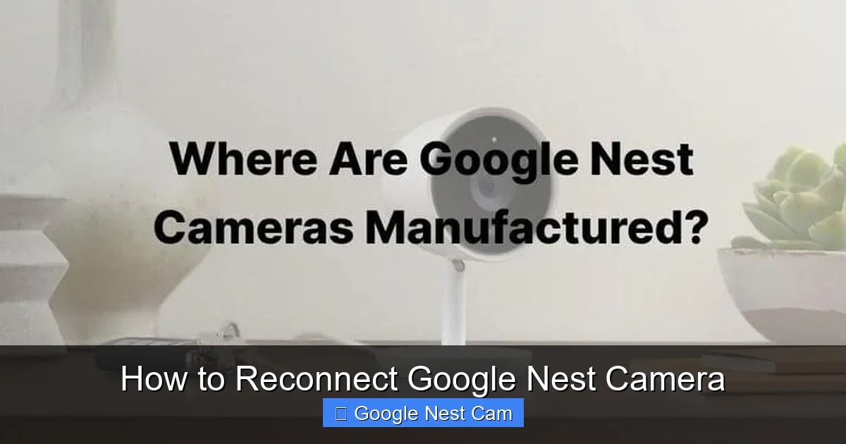 How to Reconnect Google Nest Camera