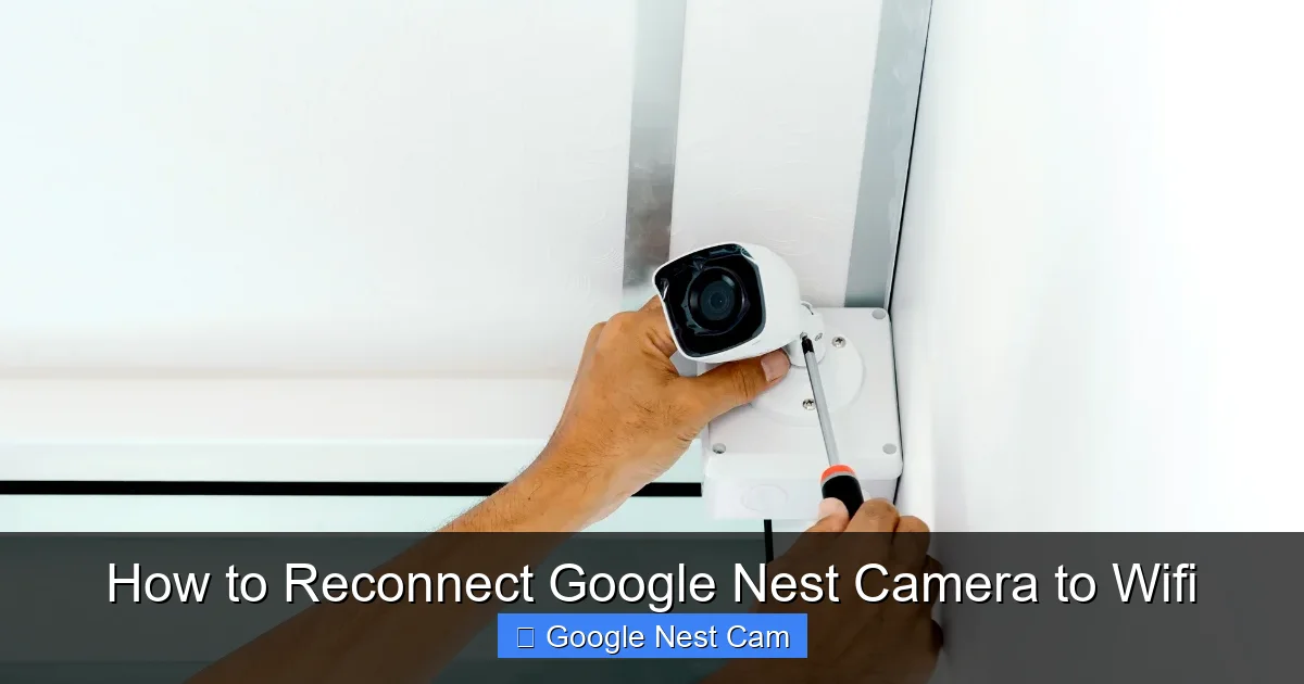 How to Reconnect Google Nest Camera to Wifi