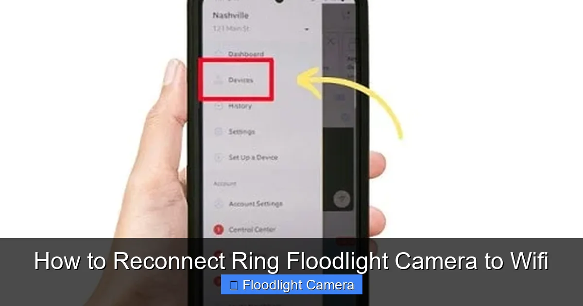 How to Reconnect Ring Floodlight Camera to Wifi