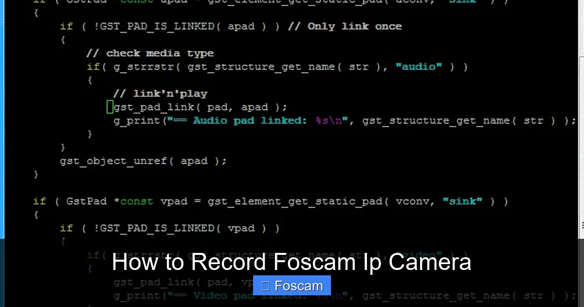 How to Record Foscam Ip Camera