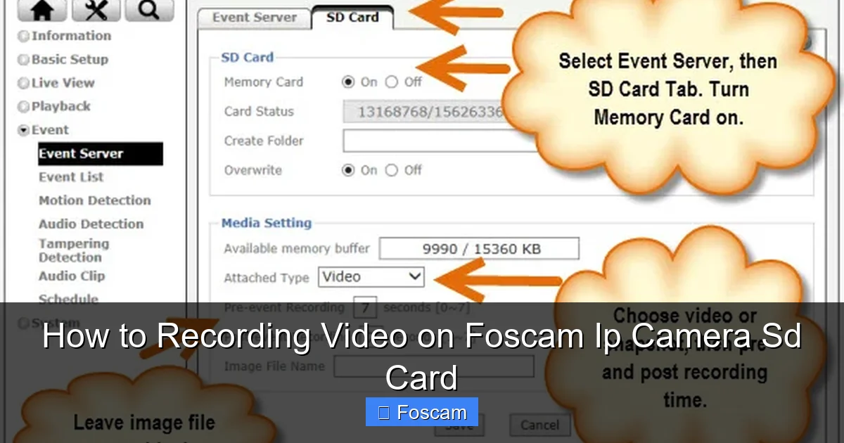 How to Recording Video on Foscam Ip Camera Sd Card