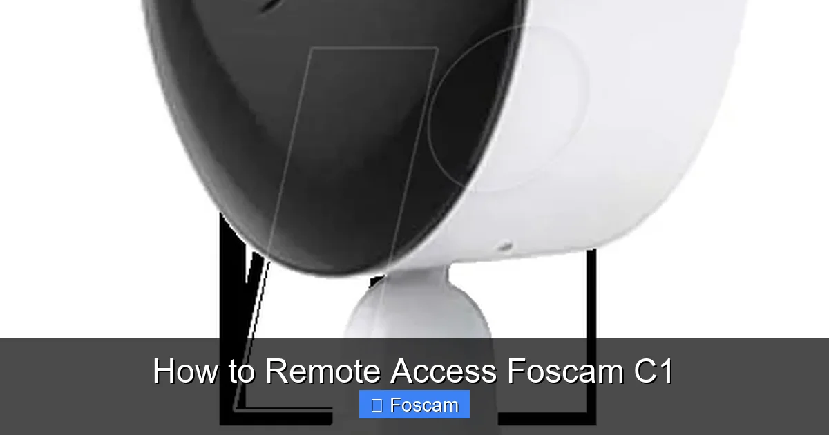 How to Remote Access Foscam C1