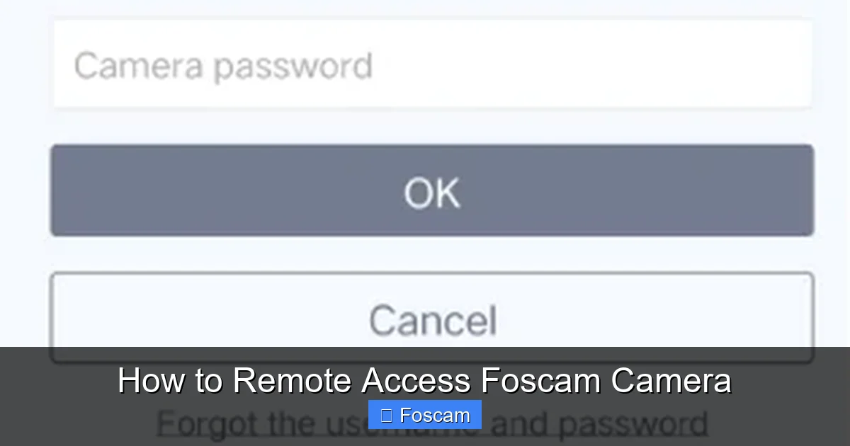 How to Remote Access Foscam Camera