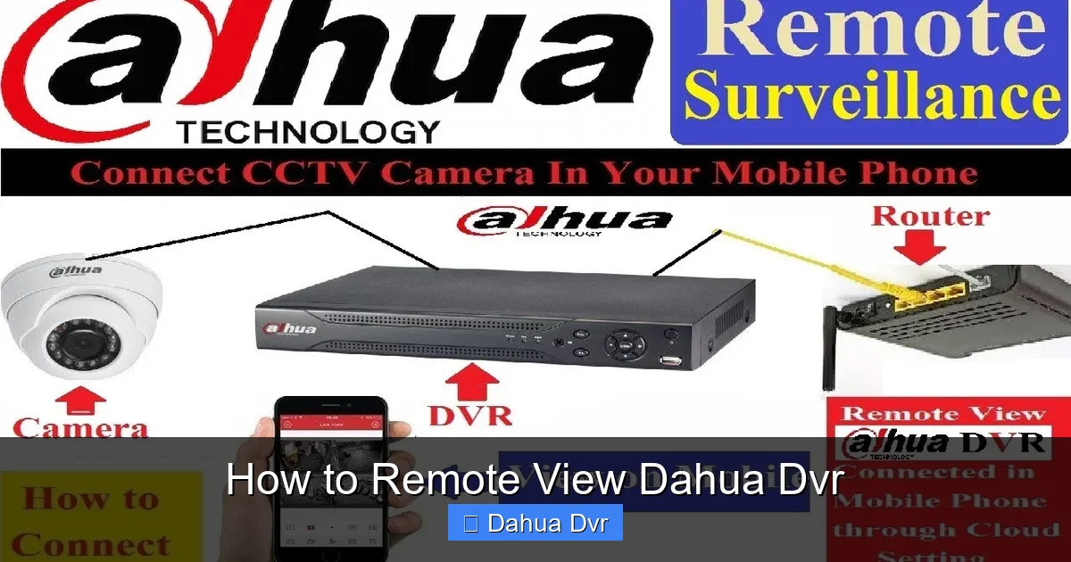 How to Remote View Dahua Dvr