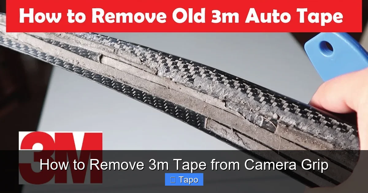 How to Remove 3m Tape from Camera Grip