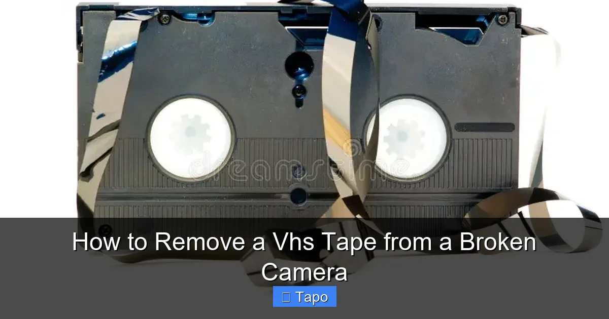 How to Remove a Vhs Tape from a Broken Camera