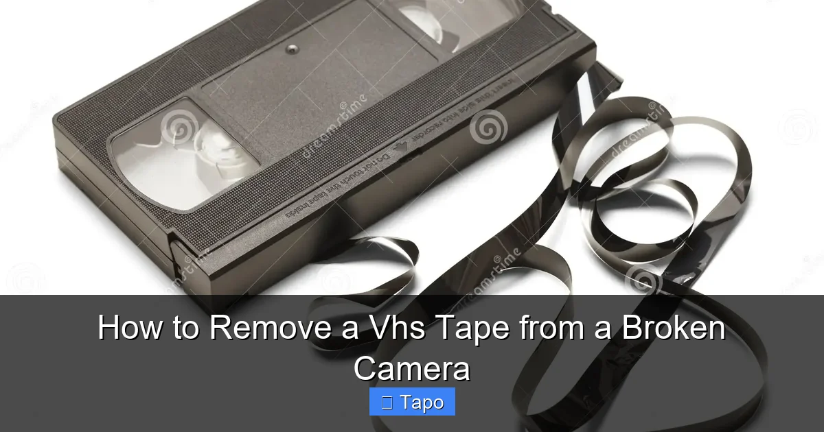 How to Remove a Vhs Tape from a Broken Camera
