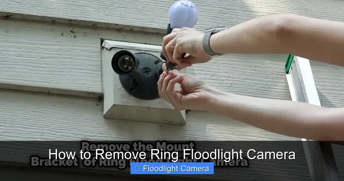 How to Remove Ring Floodlight Camera