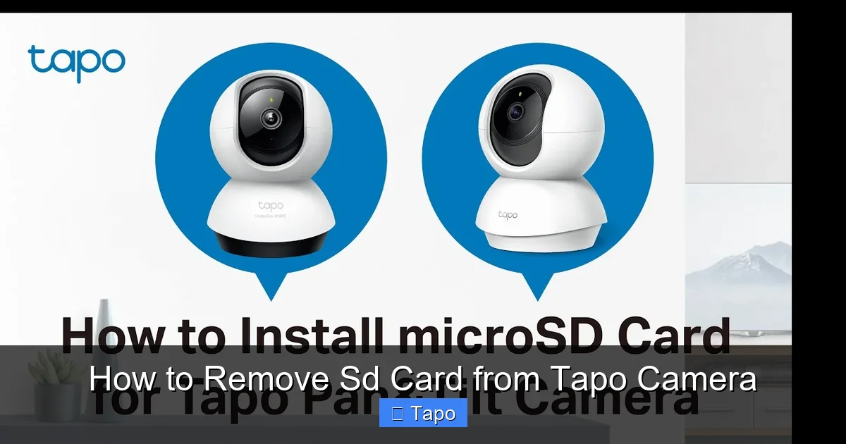 How to Remove Sd Card from Tapo Camera