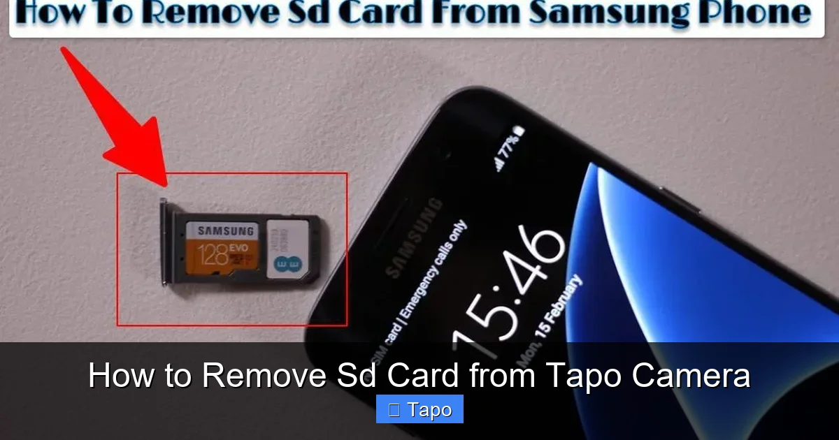 How to Remove Sd Card from Tapo Camera