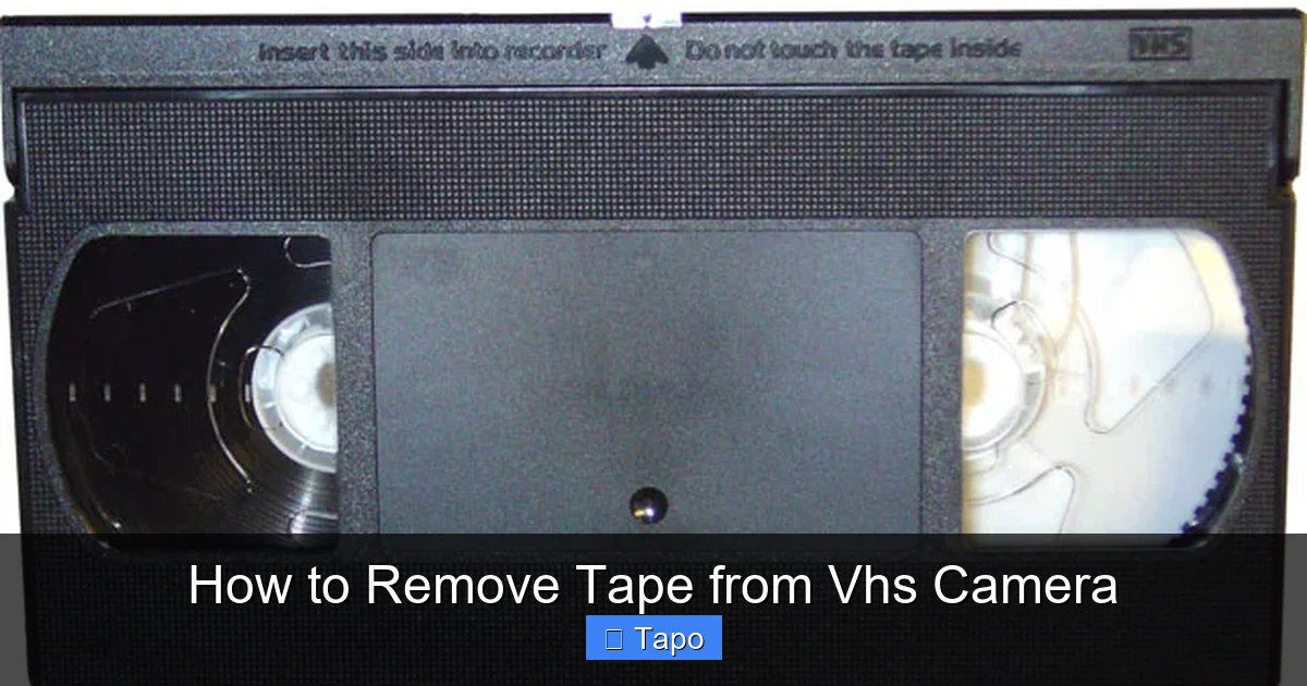 How to Remove Tape from Vhs Camera