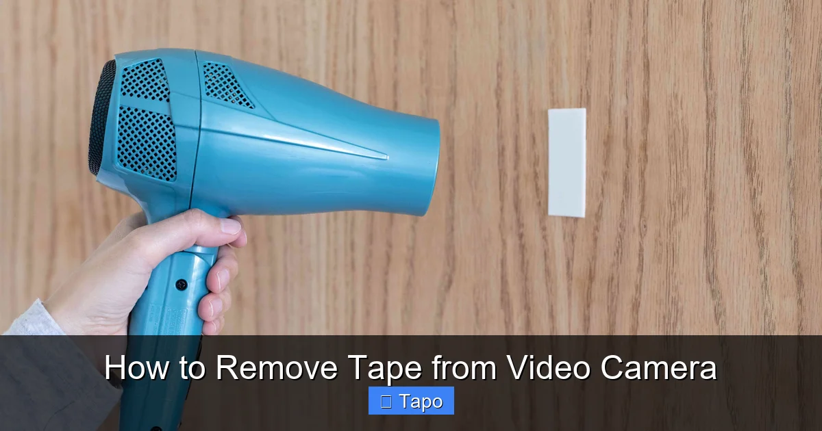 How to Remove Tape from Video Camera