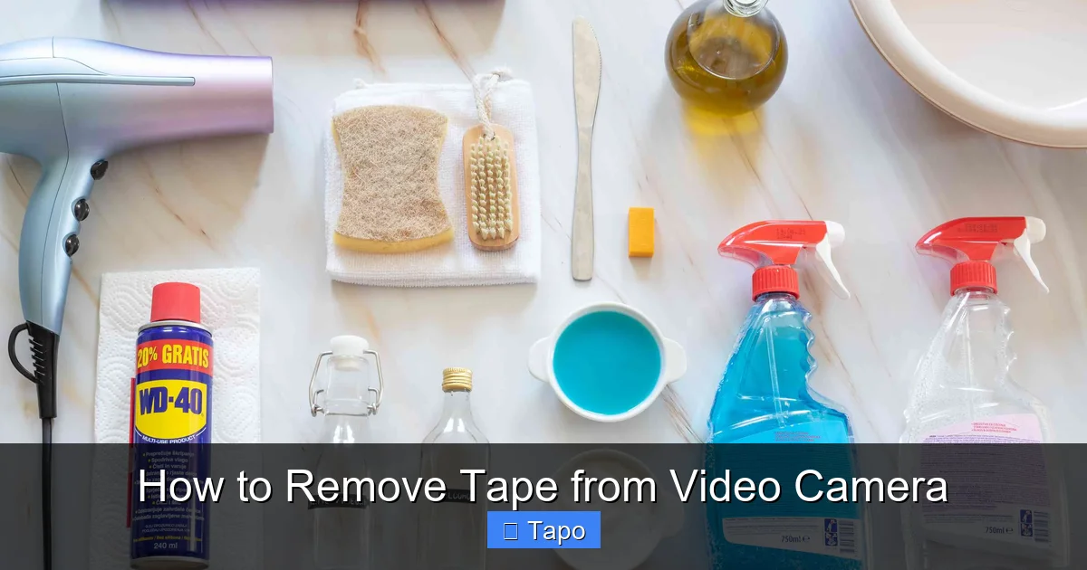 How to Remove Tape from Video Camera