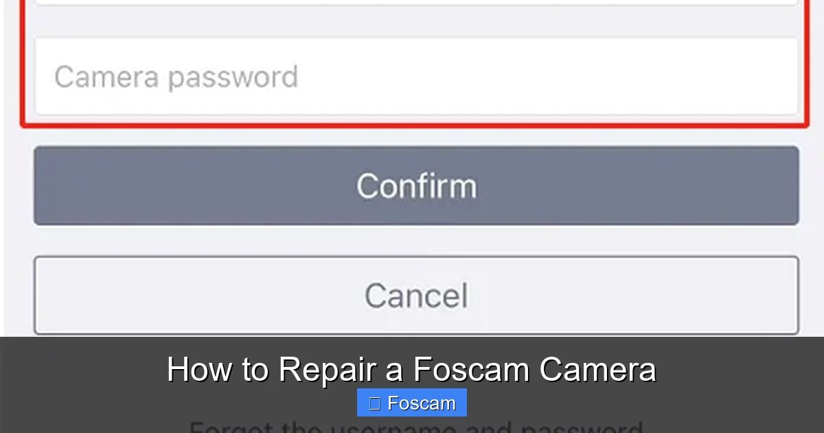 How to Repair a Foscam Camera