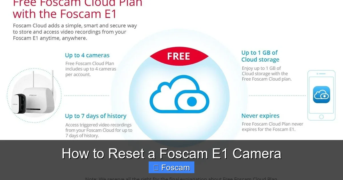 How to Reset a Foscam E1 Camera