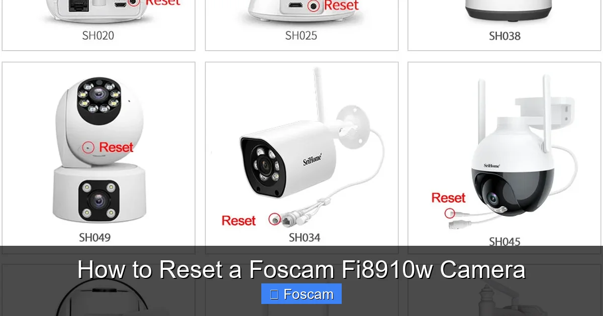 How to Reset a Foscam Fi8910w Camera