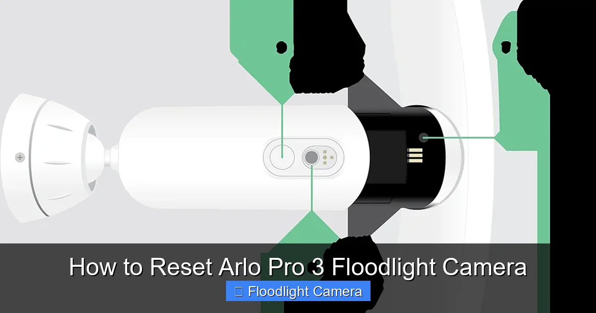 How to Reset Arlo Pro 3 Floodlight Camera