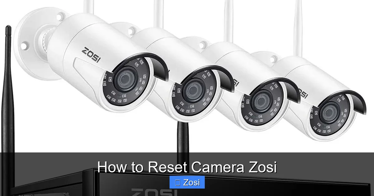 How to Reset Camera Zosi