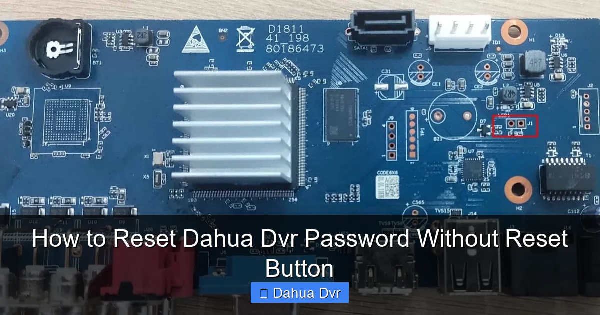 How to Reset Dahua Dvr Password Without Reset Button