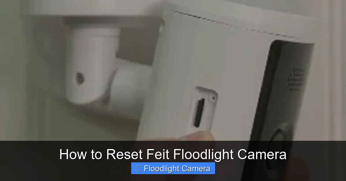 How to Reset Feit Floodlight Camera