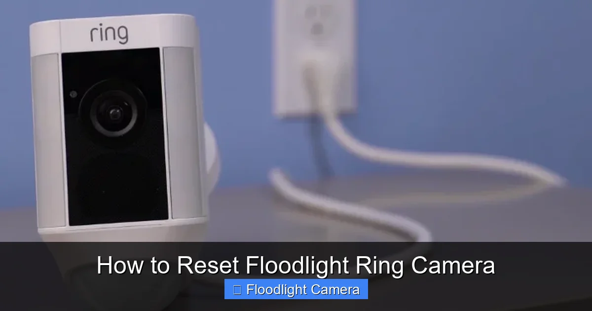 How to Reset Floodlight Ring Camera