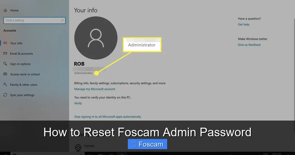 How to Reset Foscam Admin Password