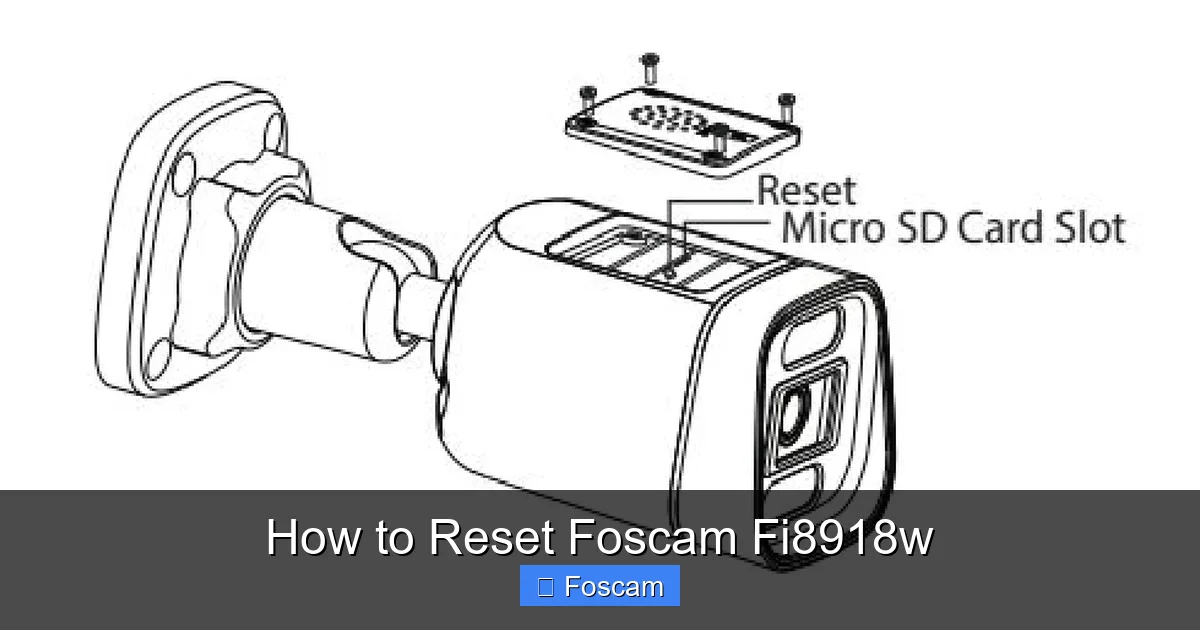 How to Reset Foscam Fi8918w