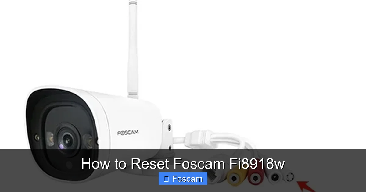 How to Reset Foscam Fi8918w