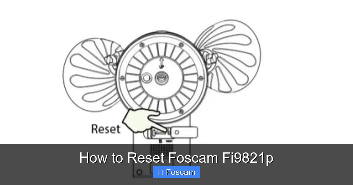 How to Reset Foscam Fi9821p