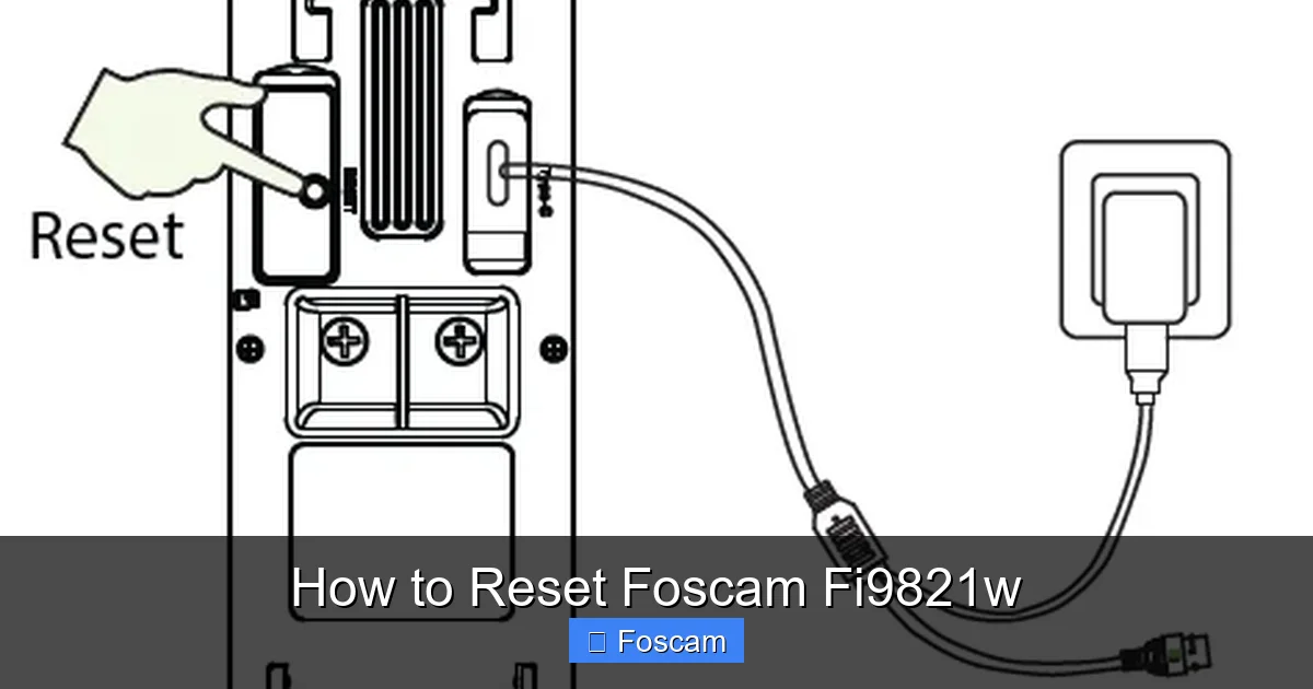 How to Reset Foscam Fi9821w