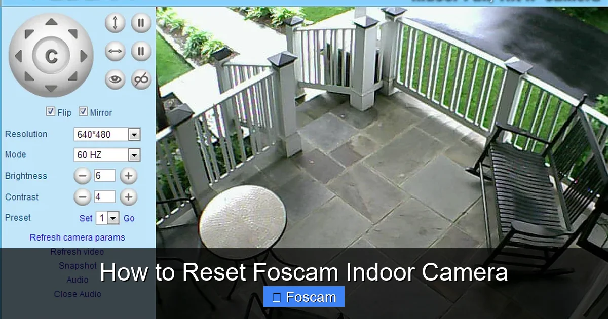 How to Reset Foscam Indoor Camera