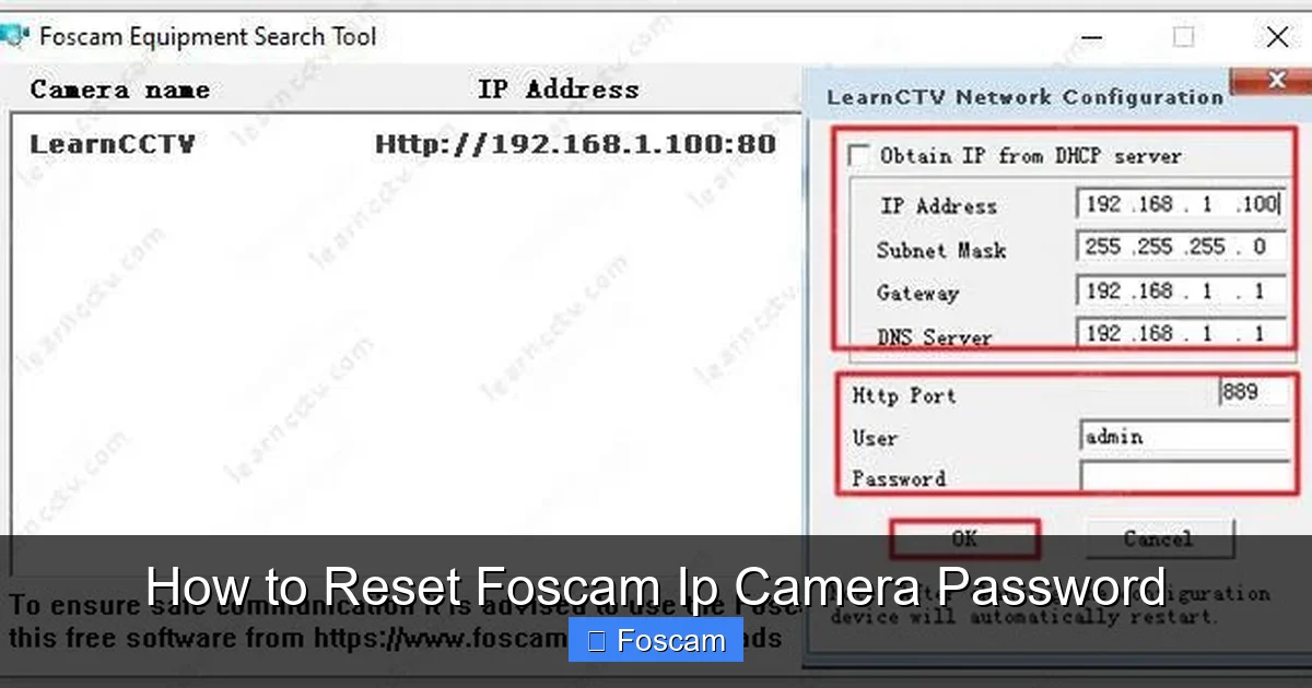 How to Reset Foscam Ip Camera Password