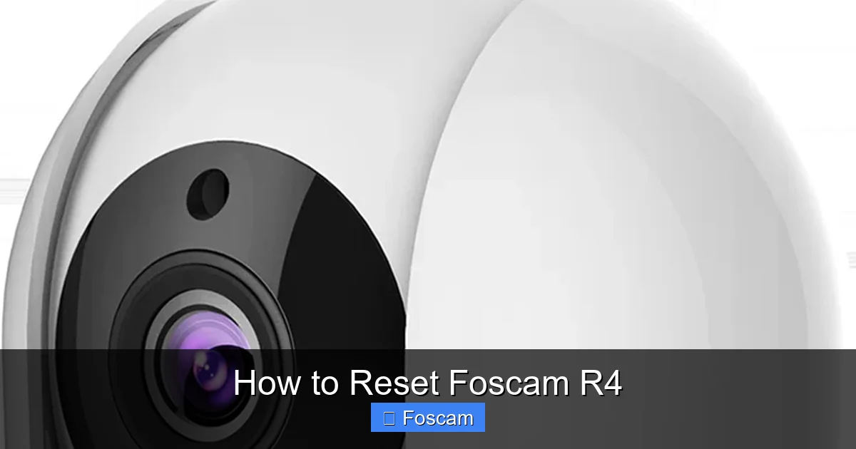 How to Reset Foscam R4