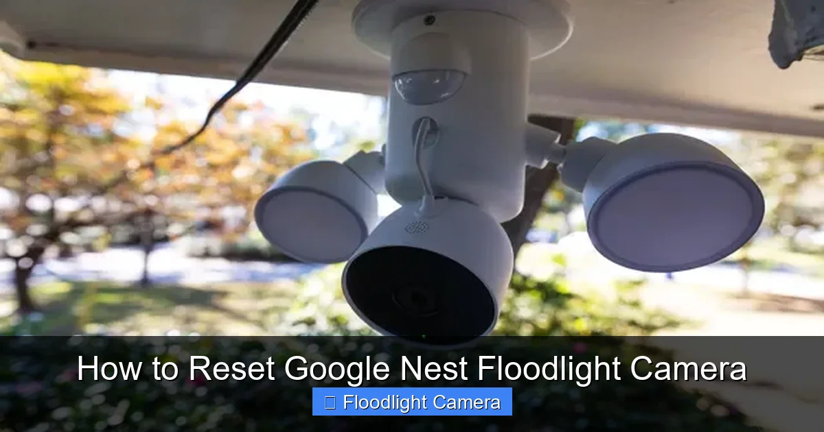 How to Reset Google Nest Floodlight Camera