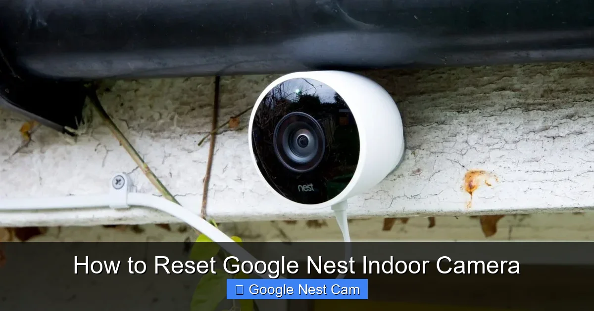 How to Reset Google Nest Indoor Camera