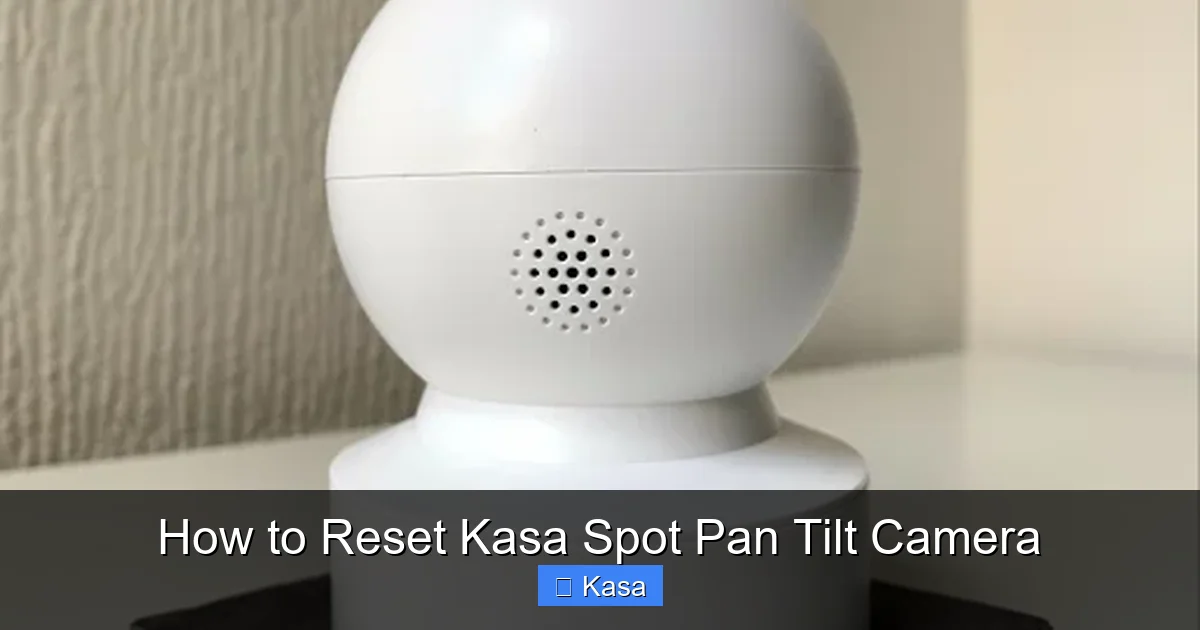 How to Reset Kasa Spot Pan Tilt Camera