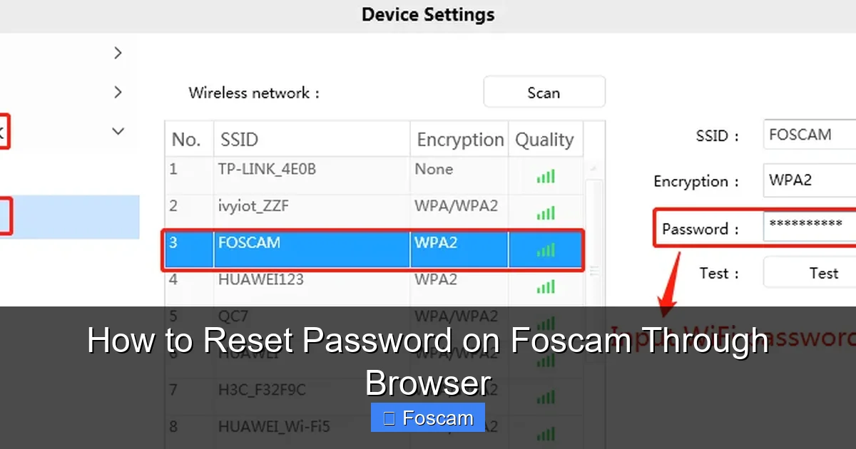 How to Reset Password on Foscam Through Browser