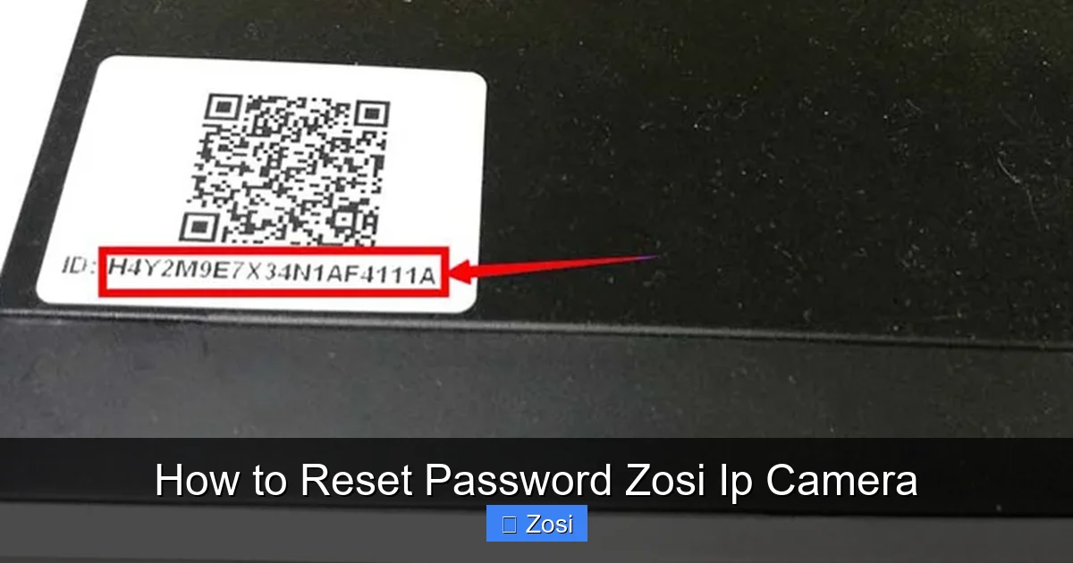 How to Reset Password Zosi Ip Camera