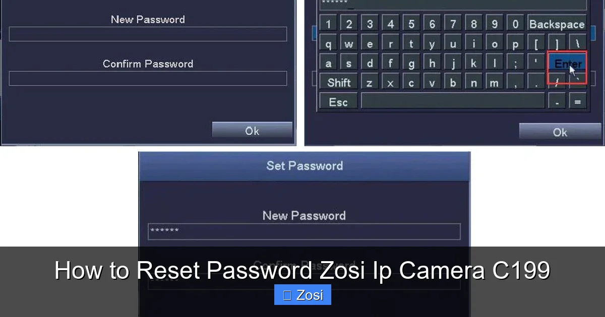How to Reset Password Zosi Ip Camera C199