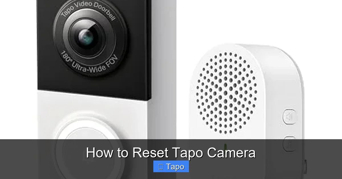 How to Reset Tapo Camera