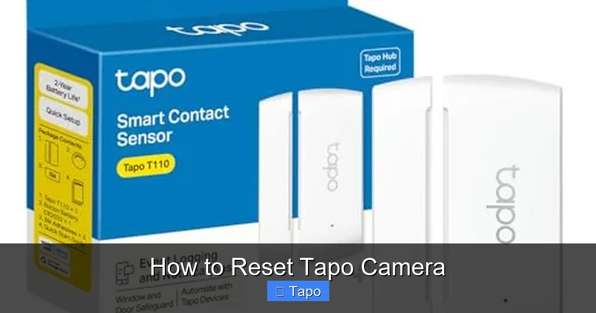 How to Reset Tapo Camera