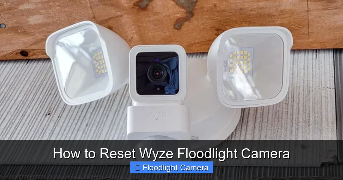 How to Reset Wyze Floodlight Camera