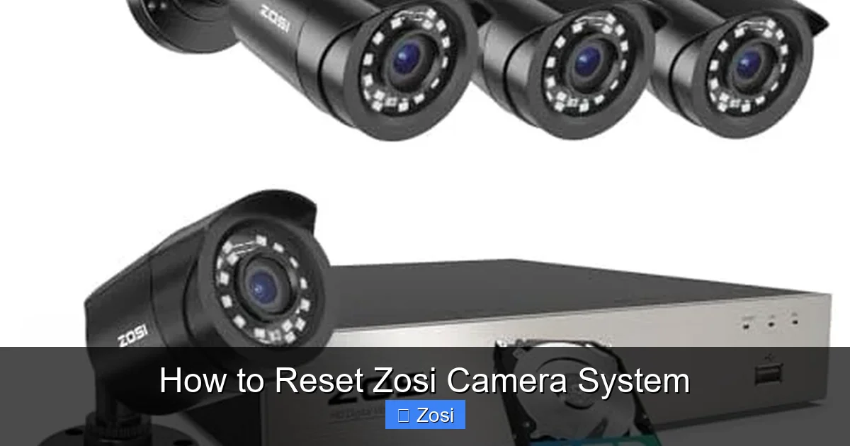 How to Reset Zosi Camera System