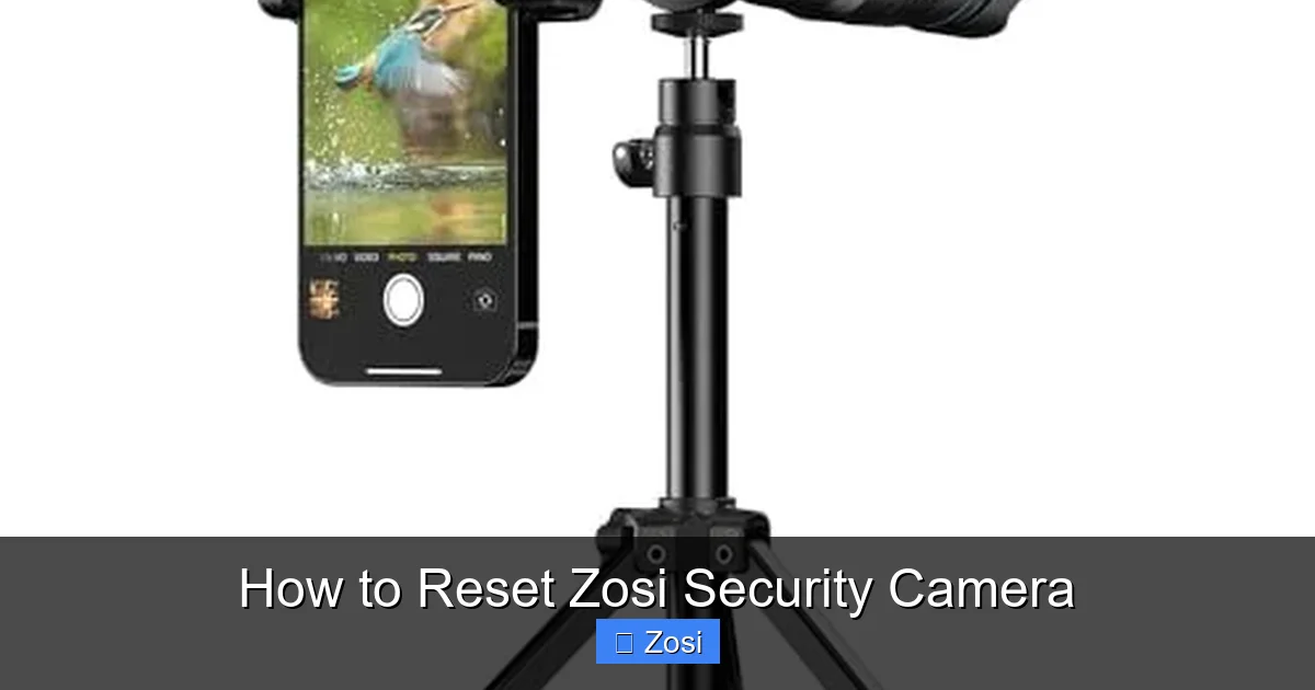 How to Reset Zosi Security Camera