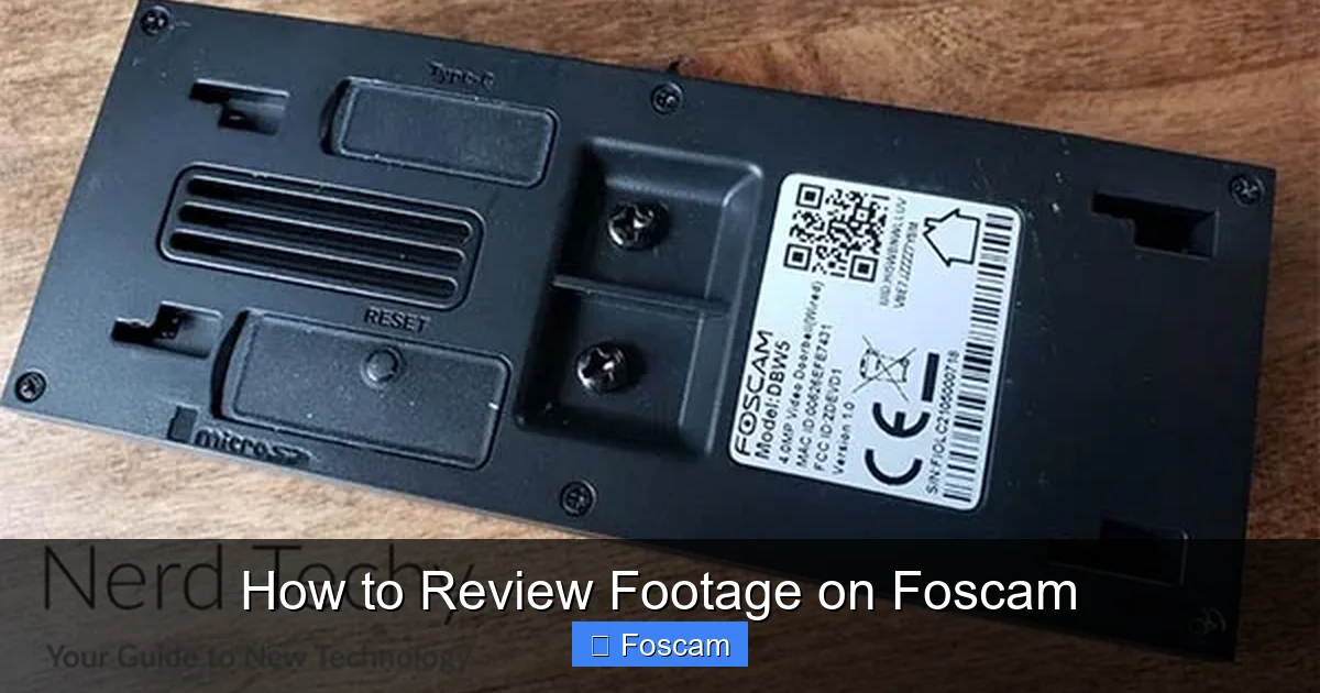 How to Review Footage on Foscam