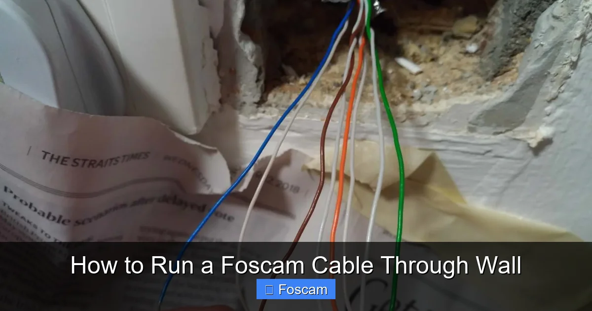 How to Run a Foscam Cable Through Wall