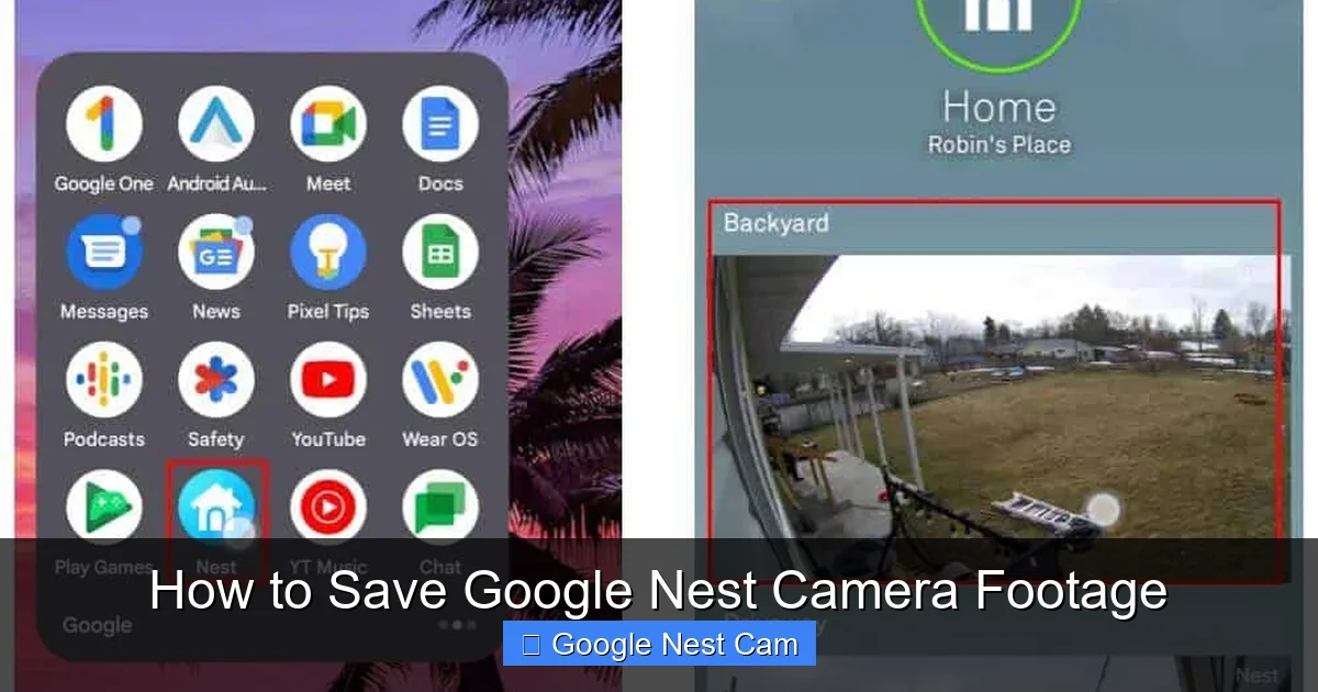 How to Save Google Nest Camera Footage